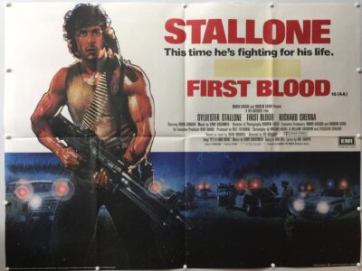 First Blood Rambo 1982 UK Quad