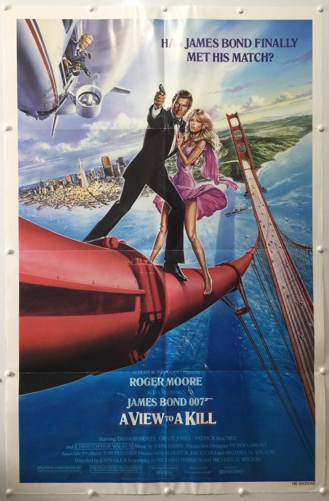 James Bond A View To A Kill 1985 US One Sheet