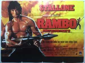 Rambo: First Blood Part II 1985 UK Quad