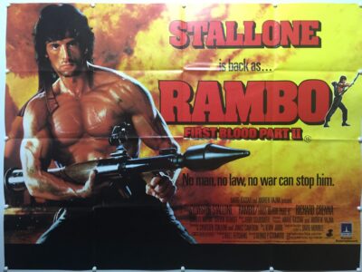 Rambo: First Blood Part II 1985 UK Quad