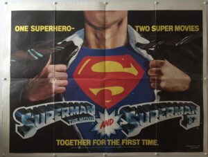 Superman Superman II 2 Double Bill Combo UK Quad