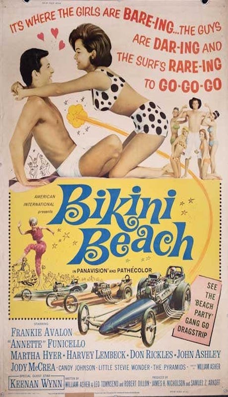 Drive-In Vintage Movie Posters Bikini Beach Poster