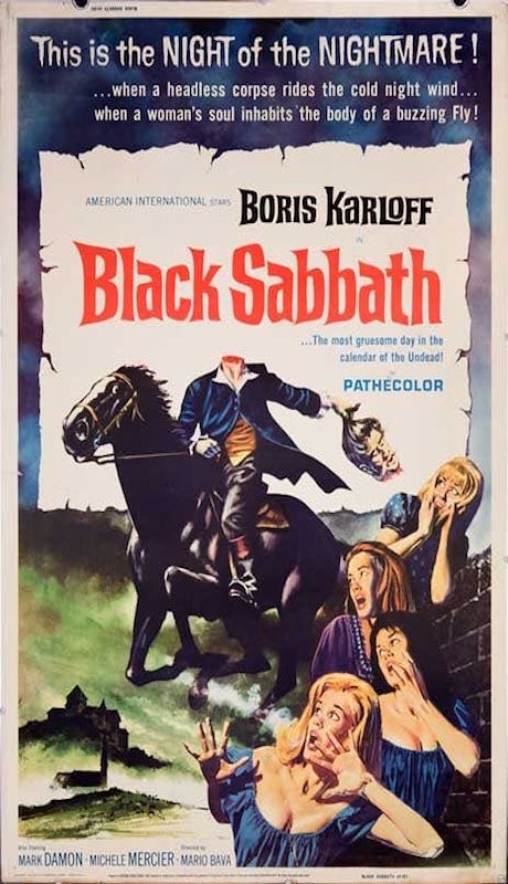 Drive-In Vintage Movie Posters Black Sabbath Poster