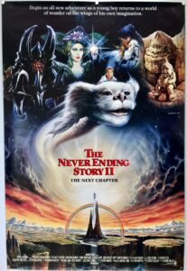 The NeverEnding Story II The Next Chapter International Black Style US One Sheet