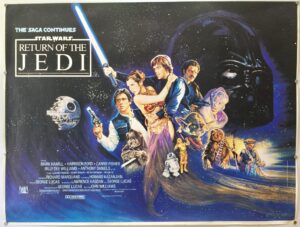 Return of the Jedi 1983 STYLE A UK Quad Poster