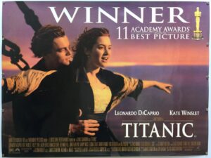 Titanic OSCARS STYLE UK Quad