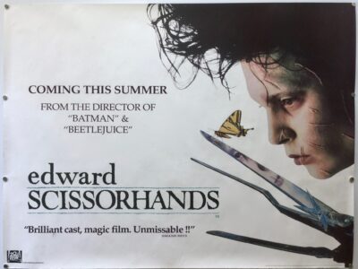Edward Scissorhands TEASER UK Quad