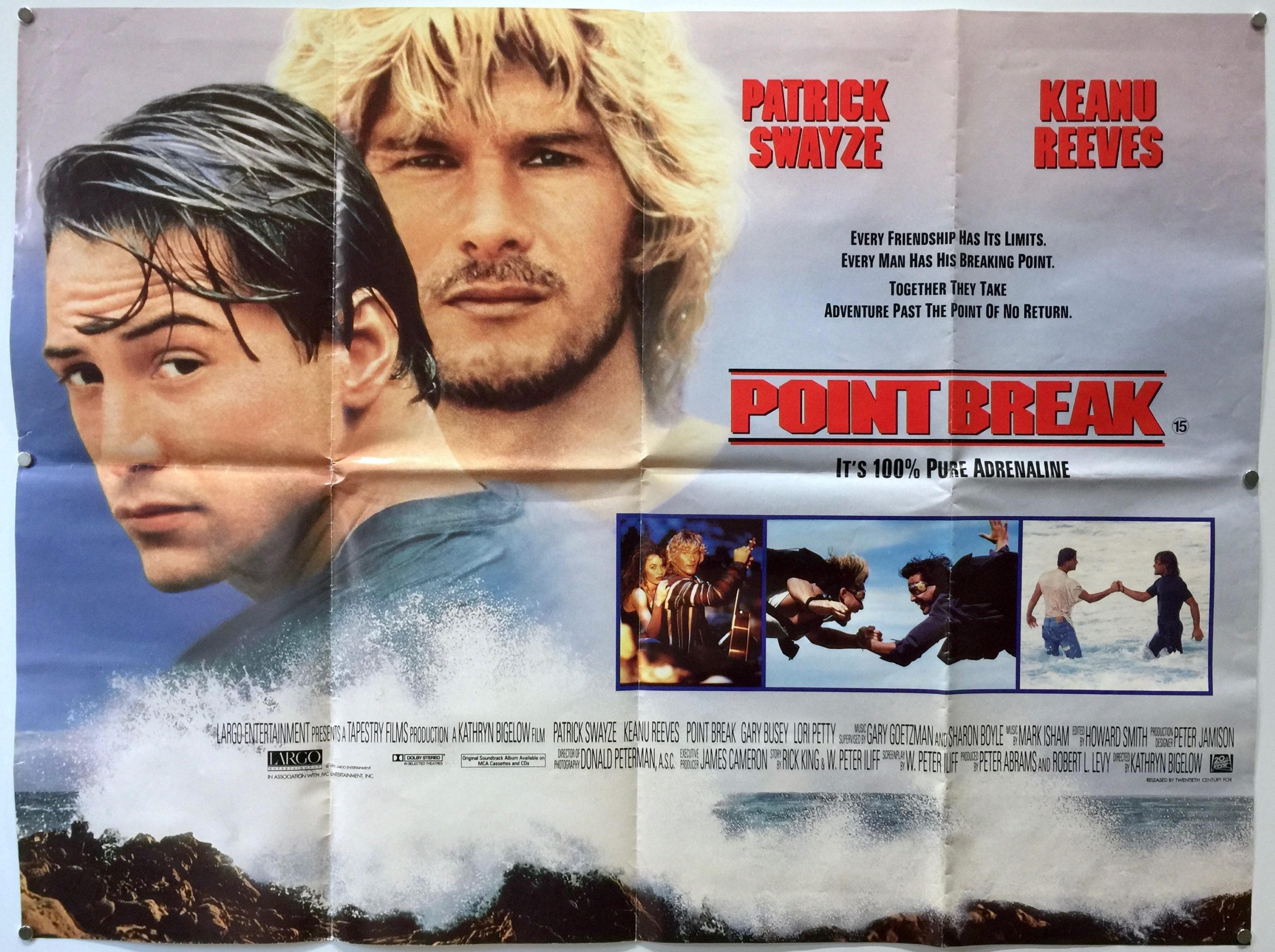 На гребне волны 1991 отзыв. Point Break 1991 Постер. На гребне волны 1991 Постер. Патрик Суэйзи и Киану Ривз.